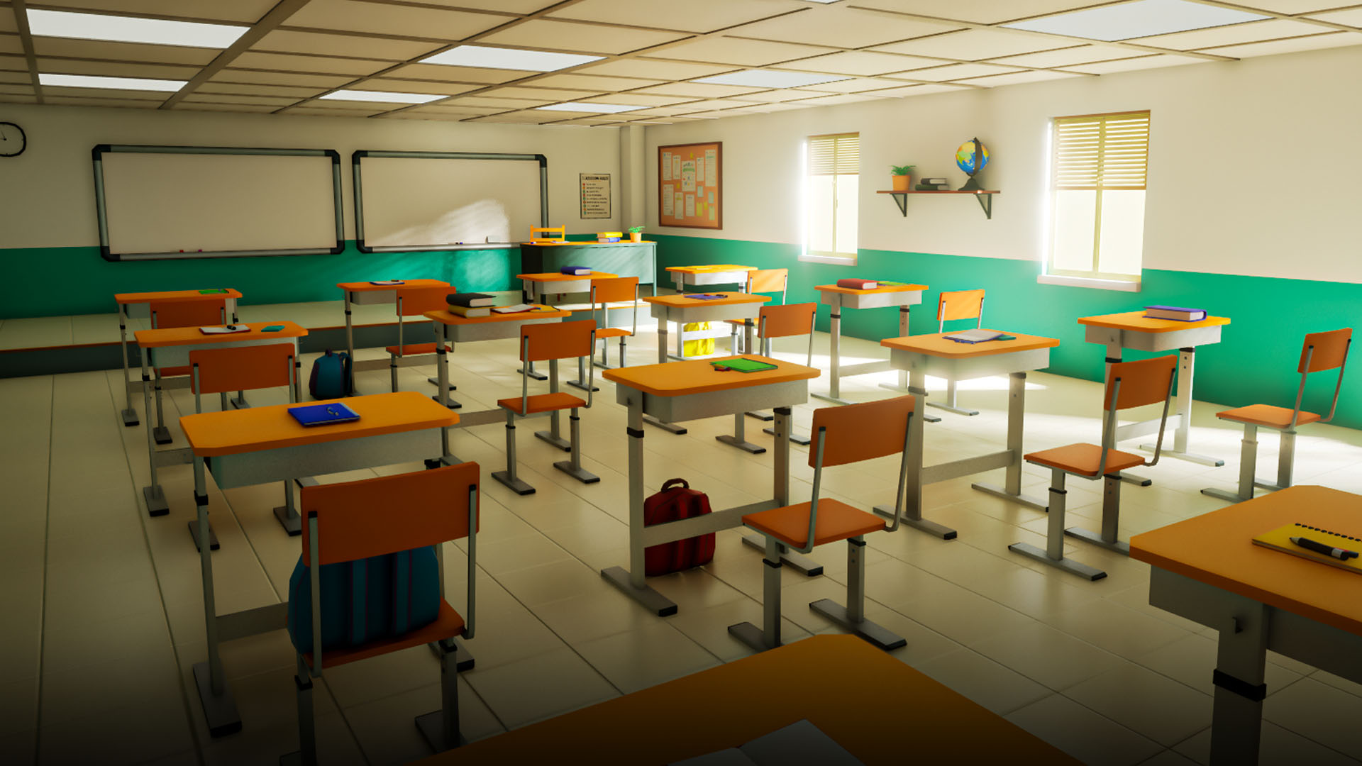 Low Poly Modular Classroom
