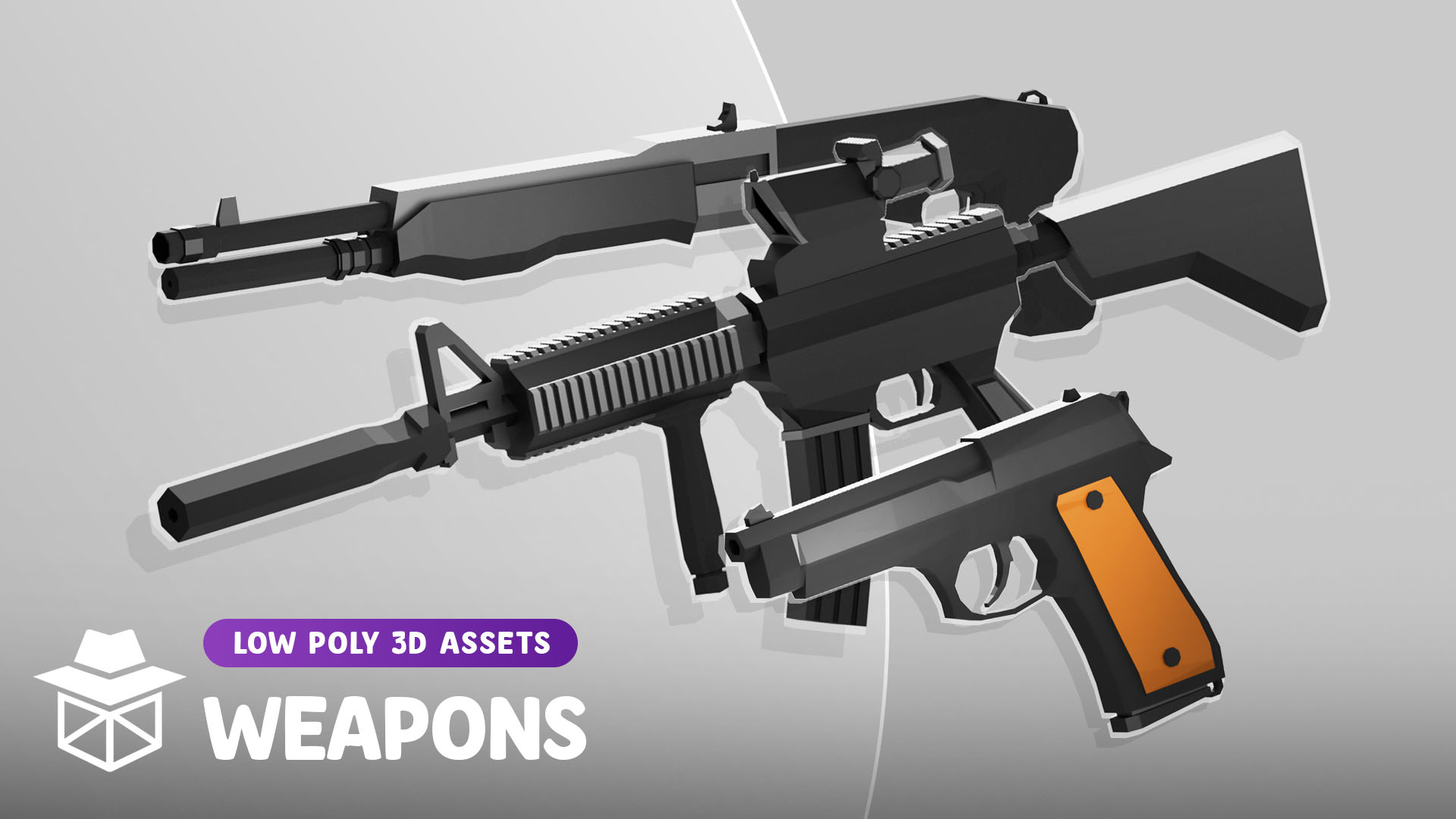 Low Poly Weapons Set