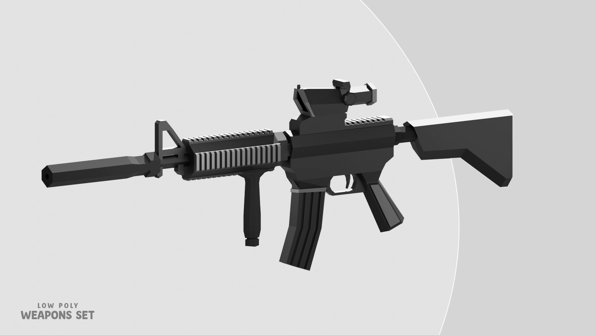 Low Poly Weapons Set